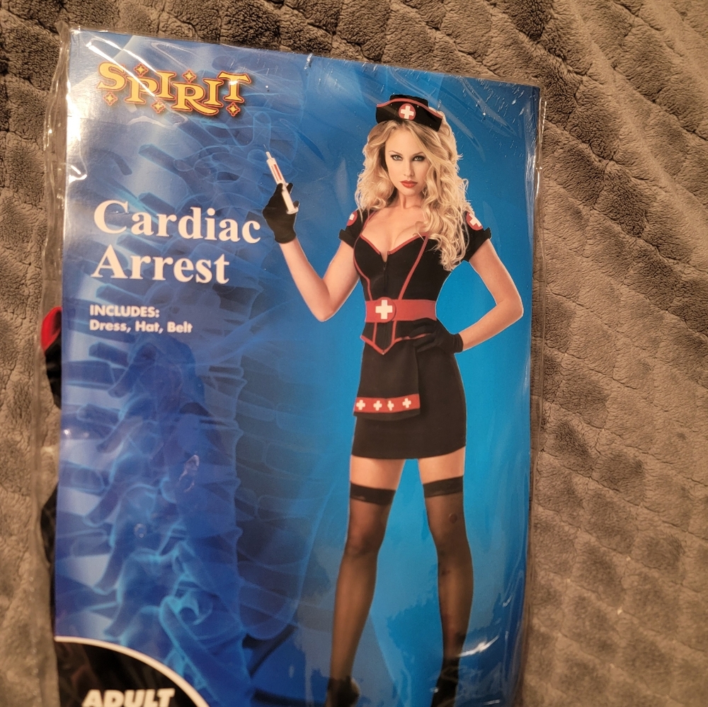 Spirit Cardiac Arrest Nurse Costume - Picture 2 of 11